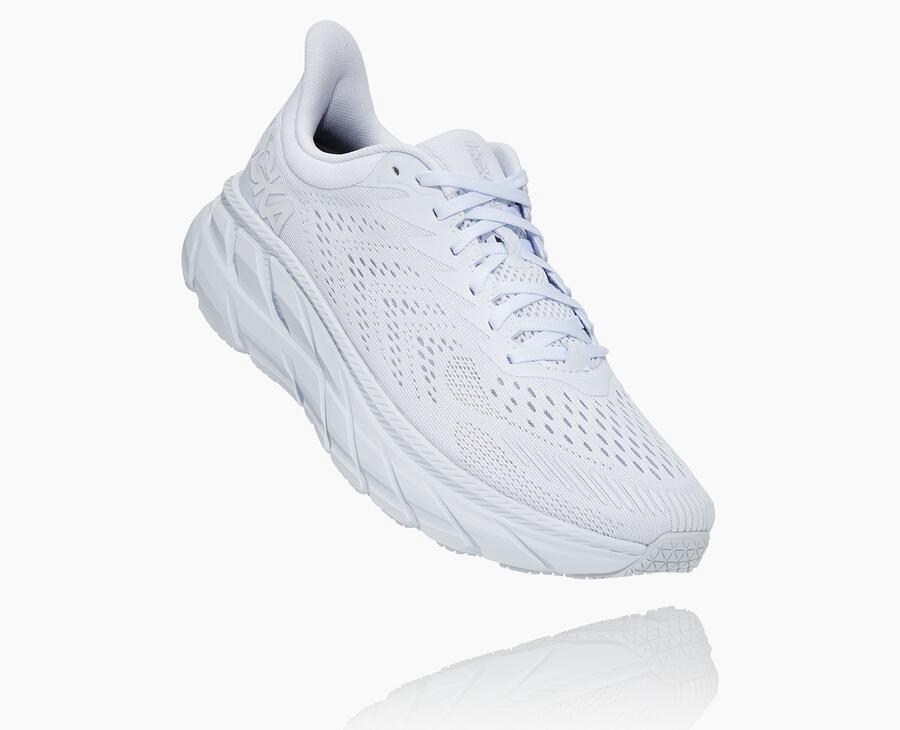 Hoka One One Koşu Ayakkabısı Erkek Beyaz - Clifton 7 - CA4210567